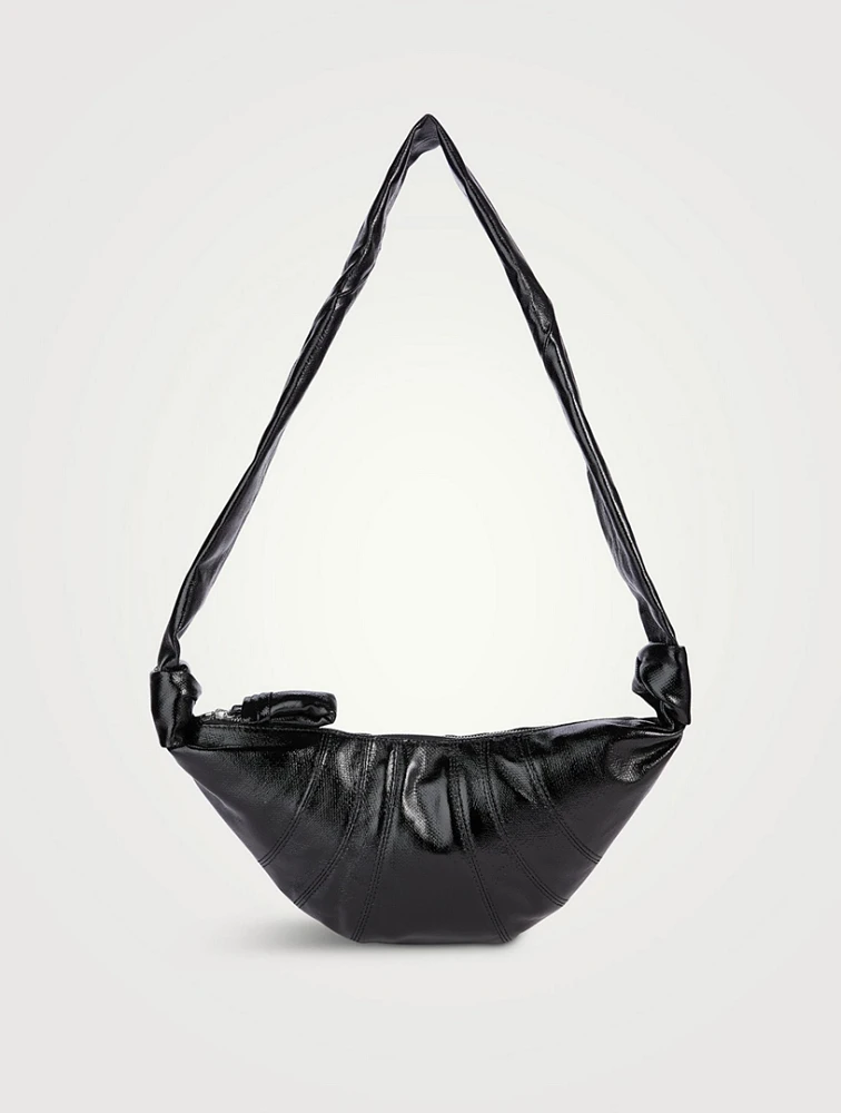 Small Croissant Canvas Shoulder Bag