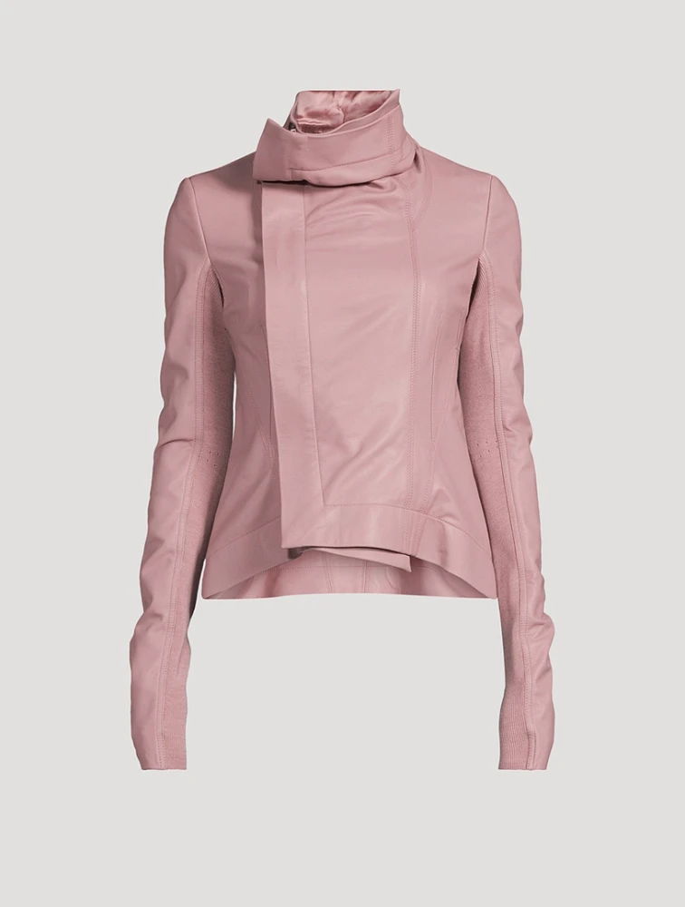 Lido Naska Leather Biker Jacket