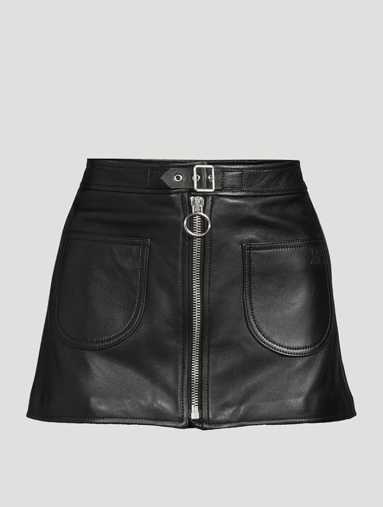 Leather Mini Skirt