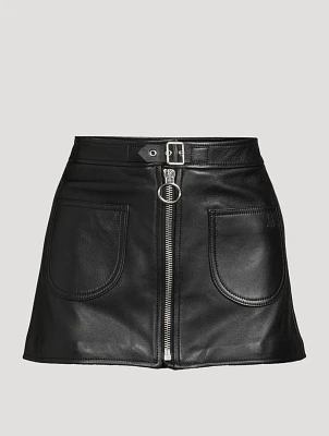Leather Mini Skirt