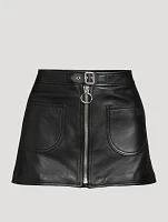 Leather Mini Skirt