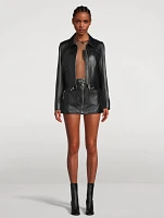 Leather Mini Skirt