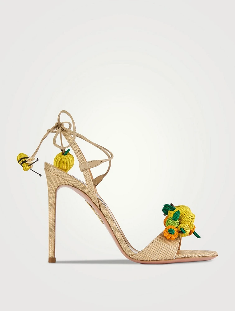 Citrus Punch Raffia Sandals