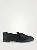 Visconti Raffia Loafers