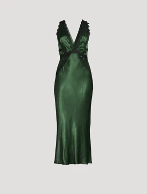 Camille Lace Cross-Back Midi Dress