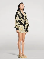 Lucia Keyhole Ruched Mini Dress