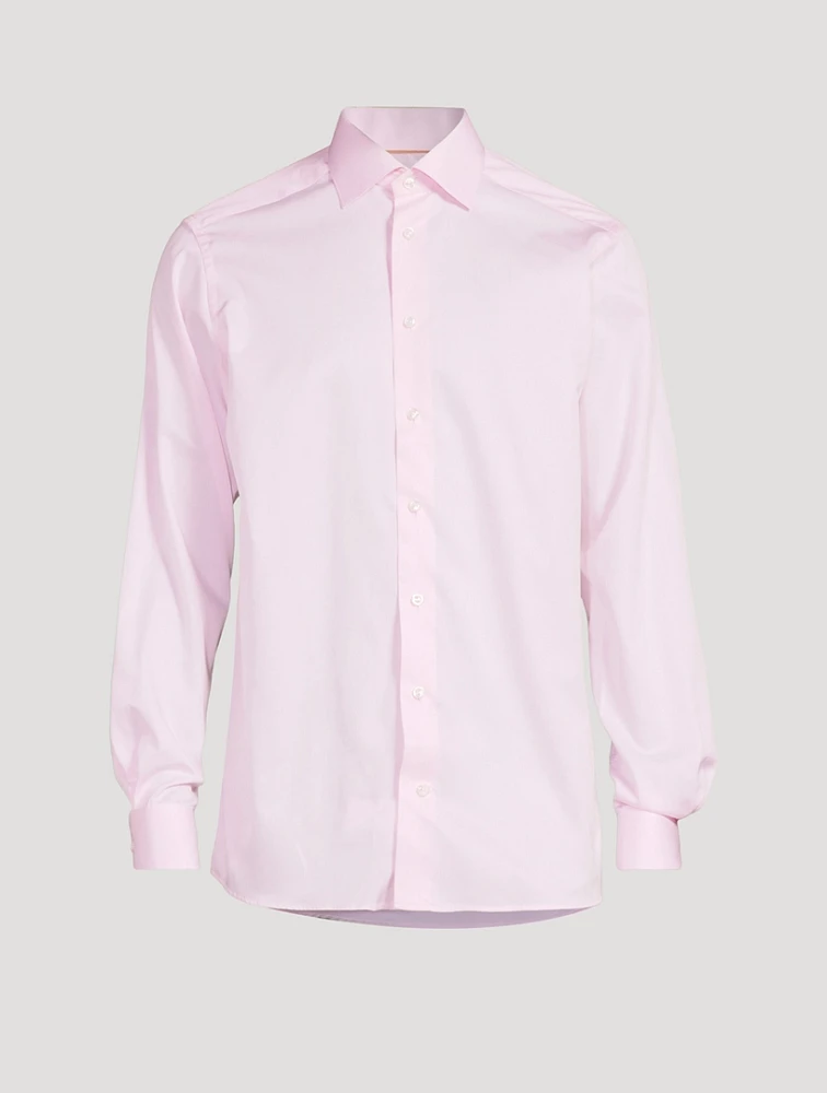Contemporary Fit Solid Elevated Twill Shirt