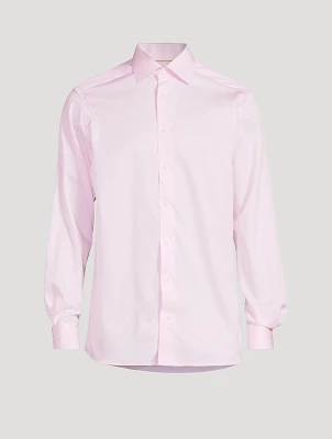 Contemporary Fit Solid Elevated Twill Shirt