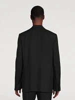 Wool-Blend Tailored Jacket