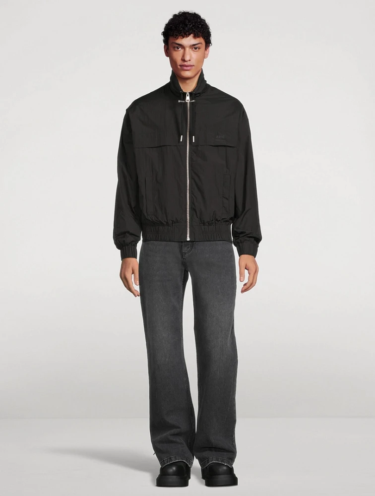 Nylon Windbreaker Jacket