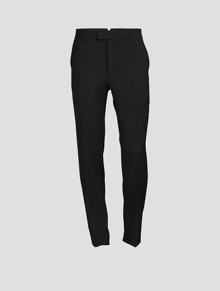 Wool-Blend Cigarette-Fit Pants