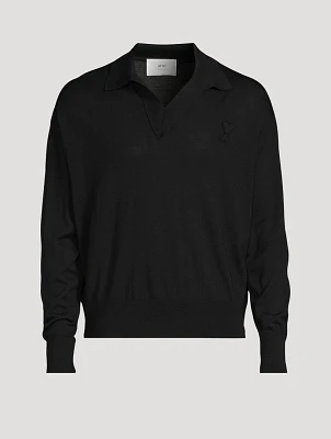Wool Polo Sweater