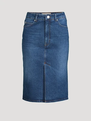 Denim Midi Skirt