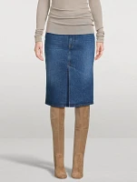Denim Midi Skirt