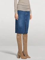 Denim Midi Skirt