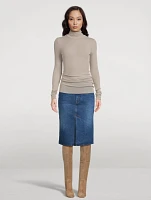 Denim Midi Skirt