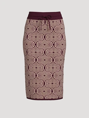 Tanvi Jacquard Pencil Skirt