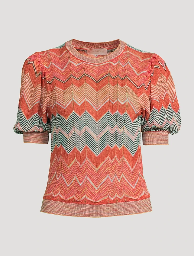 Priscilla Chevron Top
