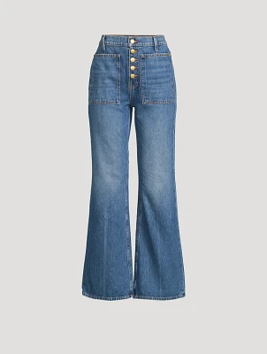 Lou High-Waisted Flared Jeans