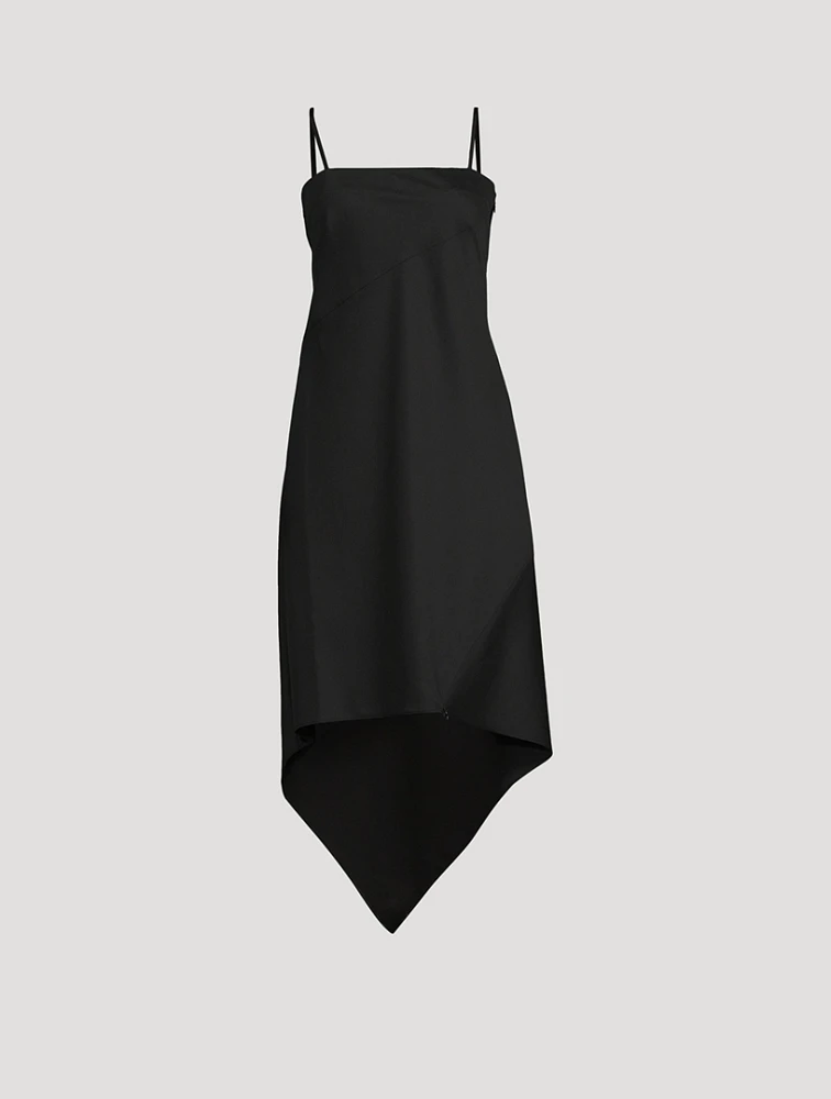 Asymmetric Wool Dress
