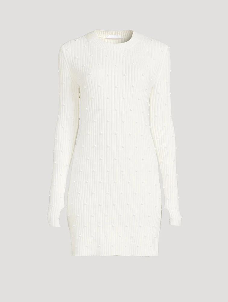 Embellished Sweater Dress