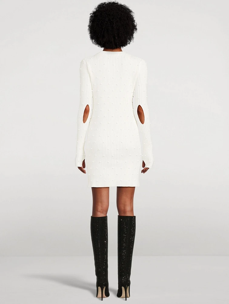 Embellished Sweater Dress
