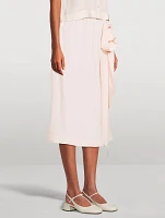 Pressed Rose Midi Skirt