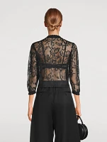 Floral Jacquard Cardigan