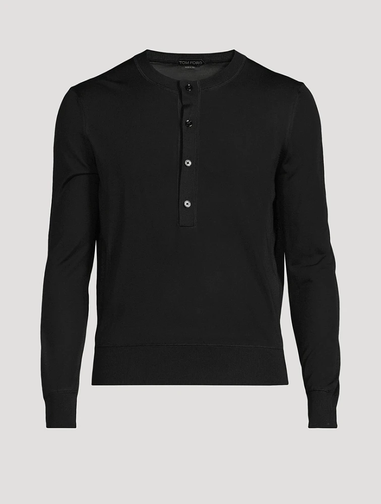 Lightweight Silk Cupro Henley