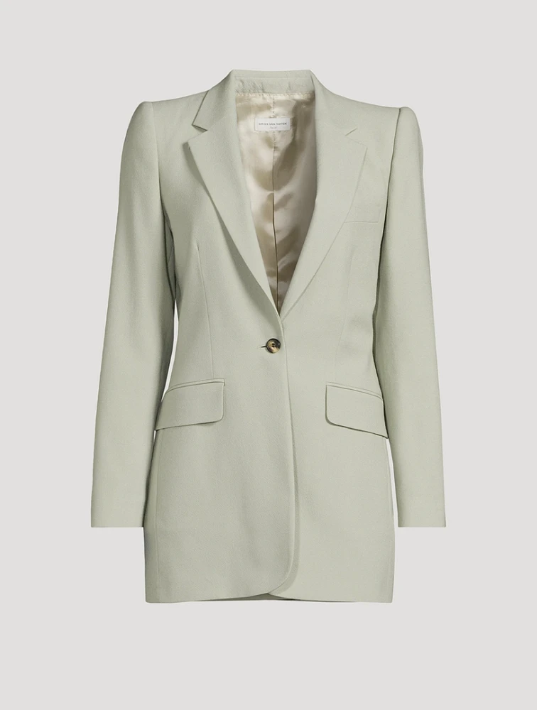 Lovat Single-Breasted Wool Blazer