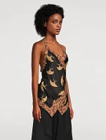 Cussia Wrap Top Bird Print