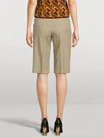Parchia Prince of Wales Check Bermuda Shorts