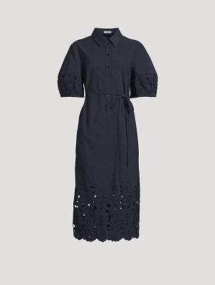 Eyelet Shirt Dress