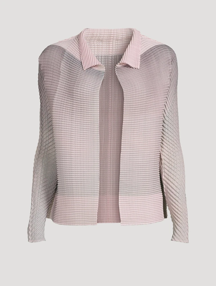 Pastel Pleats Cardigan