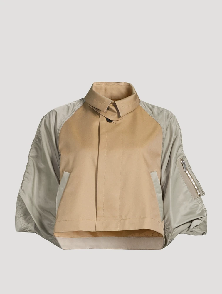 Gabardine Twill Blouson Jacket