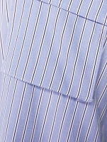 Sleeveless Shirt Dress Stripe Print