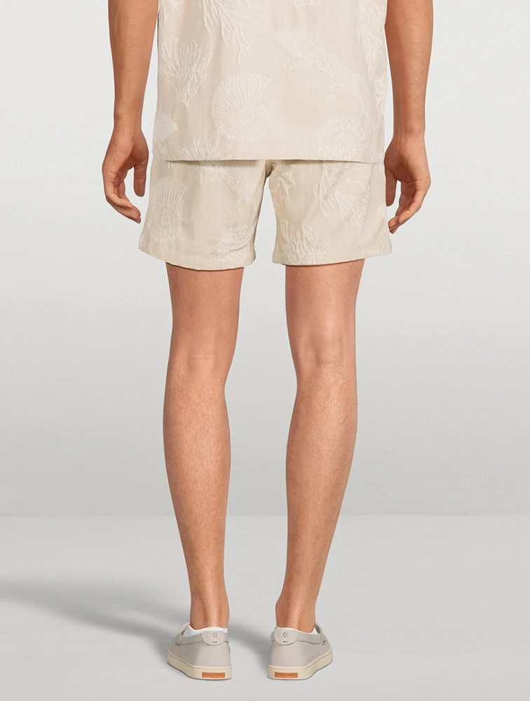 Sajabari Cotton-Blend Shorts
