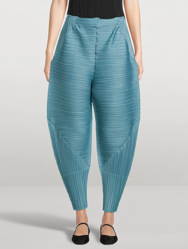 Thicker Bounce Barrel-Leg Trousers