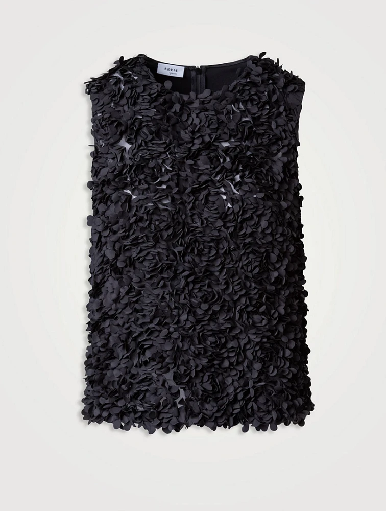 Laser-Cut Sleeveless Top