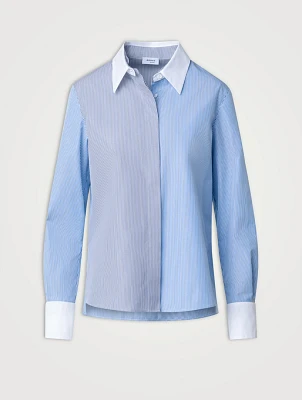 Cotton Shirt Striped Print