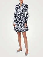 Printed Poplin Shirt Dress