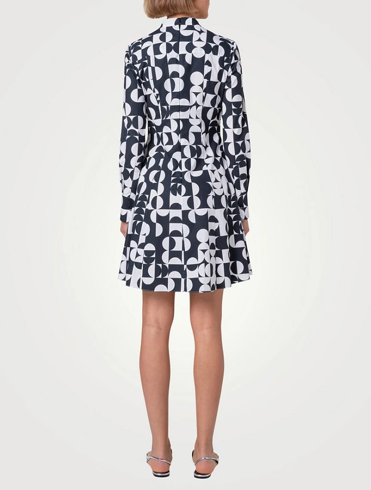 Printed Poplin Shirt Dress