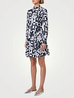 Printed Poplin Shirt Dress