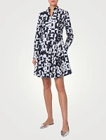 Printed Poplin Shirt Dress