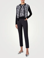 Printed Silk And Wool Cardigan