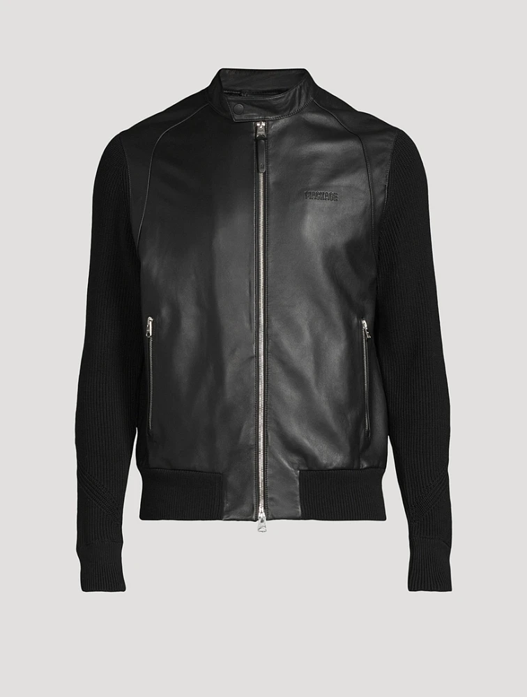 Dominic Leather And Knit Jacket