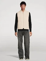 Levi Light Down Vertical Quilted Vest