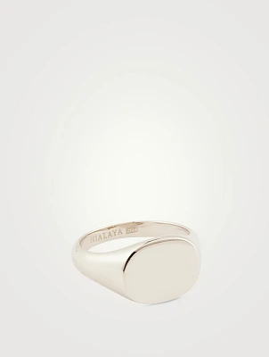 Sterling Silver Rectangle Signet Ring