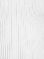 Pleated Knit Mini Dress