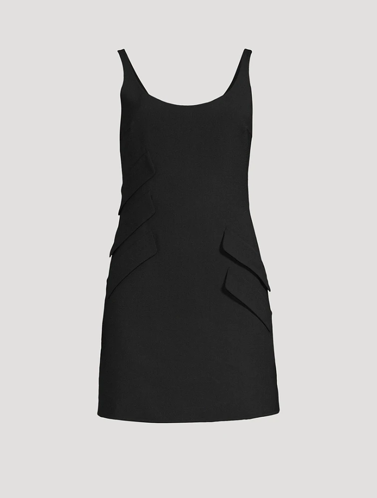 Wool-Blend Mini Dress